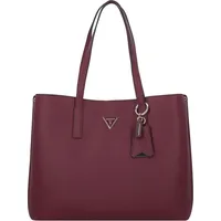 GUESS Meridian Girlfriend Tote dunkelrot