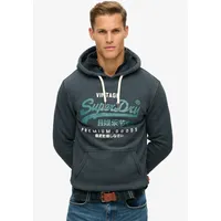 Superdry Duo Vintage Logo Kapuzenpullover Jet Black 2XL