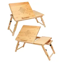 CASARIA CASARIA® Laptoptisch Höhenverstellbar Holz 2er Set 5-Fach Neigbar