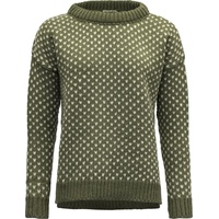 Devold Damen Nordsjø Split Seam Pullover (Größe M, oliv)