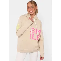 Zwilling Zwillingsherz Hoodie »Hoodie "Alissa"«, mit SMILE Print beige