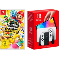 Nintendo Switch OLED weiß + Super Mario Party Jamboree