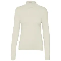 Vero Moda Rollkragenpullover 'HAPPINESS' in Beige | L