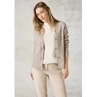 Cecil Damen B253799 Cardigan Mit Knopfleiste, Milky Caramel Melange,