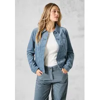 Cecil Damen B212275 Cordjacke, Dove Blue, XXL