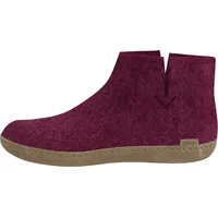 Glerups Boots Ledersohle in Cranberry - 35