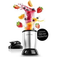 GOURMETmaxx Smoothie Maker 700ml 4-tlg. Silber