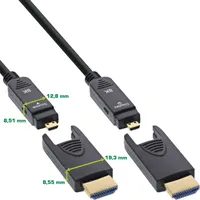 InLine HDMI AOC Kabel, Ultra High Speed HDMI, 8K4K,