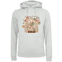 F4NT4STIC Hoodie Feeling Christmas in the bones in grau