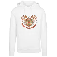 F4NT4STIC Hoodie Groovy And Bright Christmas Disco Deer in