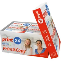 Print24 Druckerpapier Kopierpapier 5000 Blatt 10 x 500 A4