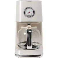 BIKITCHEN nostalgia 150 Kaffeemaschine Cremeweiß (glänzend) Fassungsvermögen Tassen=12 Glaskanne,