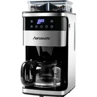 Hanseatic Kaffeemaschine mit Mahlwerk »HCMG105015SD«, 1,5 l Kaffeekanne, Papierfilter,