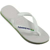 HAVAIANAS Brasil Logo Flip-flops - White - EU 47-48