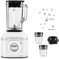 KitchenAid K400 Standmixer Pesto-Paket, Farbe:Weiß