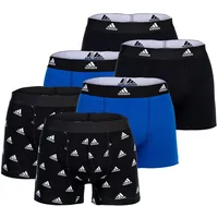 Adidas Boxershort 6er Pack Stretch bunt|türkisblau L