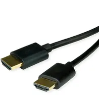 Roline HDMI High Speed Kabel mit Ethernet, Slim, ST-ST,