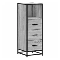 VidaXL Badschrank Grau Sonoma 35x37,5x100 cm Holzwerkstoff