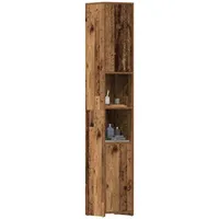 VidaXL Badschrank Altholz-Optik 30x30x183,5 cm Holzwerkstoff