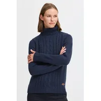 Oxmo Rollkragenpullover OXCATHY 21301293ME modischer Rollkragenpullover in blau |