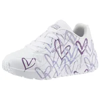 SKECHERS Uno Lite Spread The Love White Synthetic /