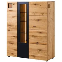 Massivmoebel24 Highboard Wildeiche 116x43,5x143 natur geölt/lackiert KITZBÜHEL #107