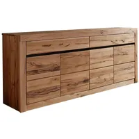 Massivmoebel24 Sideboard Wild-/Zerreiche 202x45x85 natur geölt MONTREUX 111