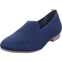 Jana Damen Slipper mit Strukturmuster Vegan, Blau (Navy), 41