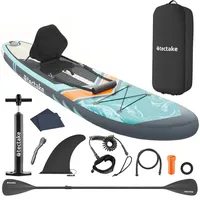 Tectake tectake® Stand-Up Paddle Board, 2in1, aus Drop-Stitch Material,