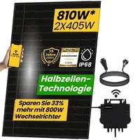 Epp.solar Balkonkraftwerk 810W Bifazial | Growatt NEO Wechselrichter 800W