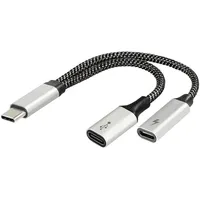 Maxtrack USB-C® Adapter [1x USB-C® Stecker - 2x USB-C®