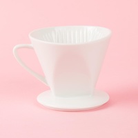  Porzellan Kaffeefilter Gr.4 Weiß