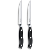 Victorinox Grand Maître, Steakmesser-Set, 2-teilig, Extra Scharfe Klinge, Wellenschliff,